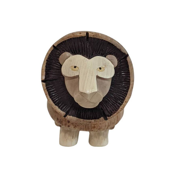 Enesco Home Grown Mushroom Lion Figurine RARE Anthropomorphic Animal No Box